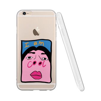  Силиконовый чехол Mcover для iPhone 6/6s (Айфон 6с), I am cool 