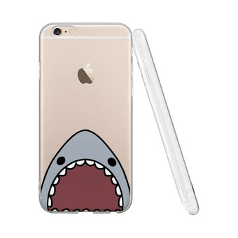  Силиконовый чехол Mcover для iPhone 6/6s (Айфон 6с), Акулка 