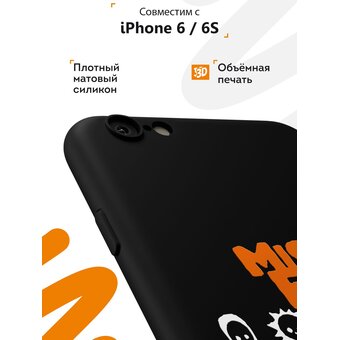  Силиконовый чехол Mcover для iPhone 6/6s (Айфон 6с), Misfits 
