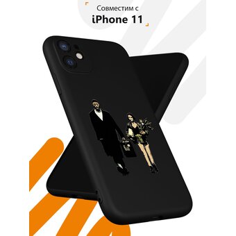 Силиконовый чехол  Mcover для iPhone 11 (Айфон 11), Леон 