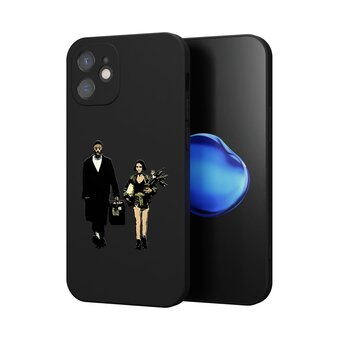  Силиконовый чехол  Mcover для iPhone 12 mini (Айфон 12 мини), Леон 