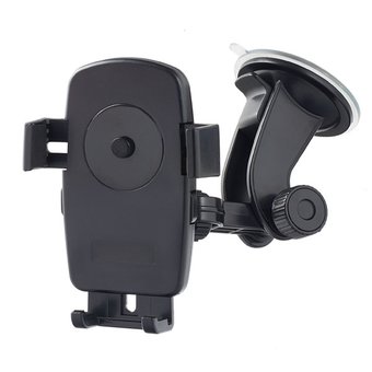  Автомобильный держатель Perfeo 502 для смартфона/навигатора/ до 5"/ на стекло/ One touch/ черный 