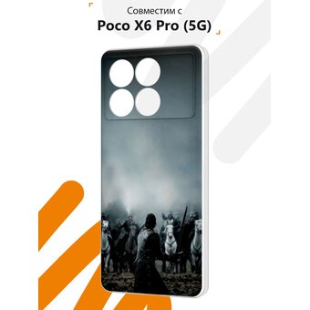  Силиконовый чехол Mcover для Poco X6 Pro (5G) (Поко Икс 6 Про 5Джи), Игра престолов 
