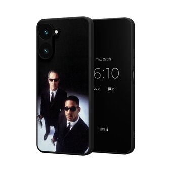  Силиконовый чехол Mcover для Realme 10 Pro (5G) (Риалми 10 Про 5Джи), Люди в черном 