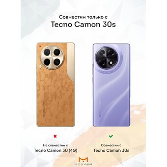  Силиконовый чехол Mcover для Tecno Camon 30s / 30s Pro, Сердца 