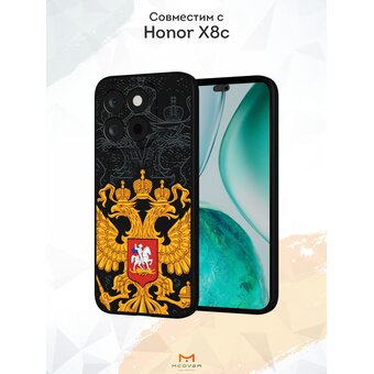  Силиконовый чехол Mcover на Honor X8c, Российский Герб 