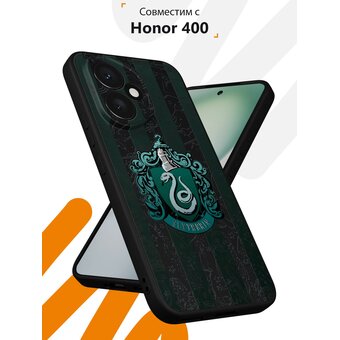  Силиконовый чехол Mcover на Honor 400, HP: Слизерин герб 