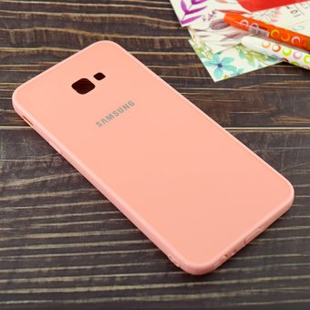  Панель из оргстекла для Samsung Galaxy J4 Plus (2018) с логотипом, розовый 