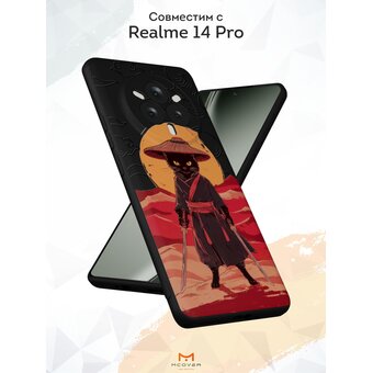  Силиконовый чехол Mcover на Realme 14 Pro, Кот с мечами 