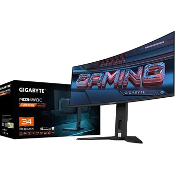  Монитор Gigabyte MO34WQC (20VM0-MO34WQ1BT-1EKR) черный 