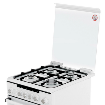  Кухонная плита De luxe 506040.23г(кр) ЧР белый 