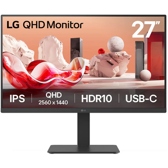  Монитор LG 27BA65QB-B.ARUZ черный 