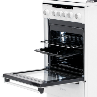  Кухонная плита De luxe 506040.23г(кр) ЧР белый 