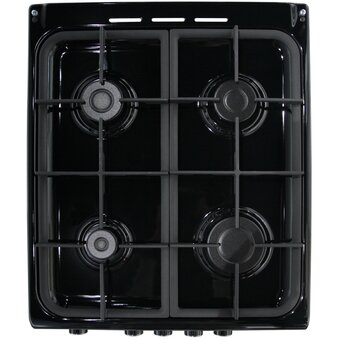  Кухонная плита De luxe 506040.23г(кр) ЧР-001 черный 