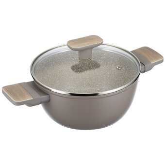  Кастрюля Regent inox Linea Latte 93-AL-LT-4-24 серый, бежевый, серый гранит 