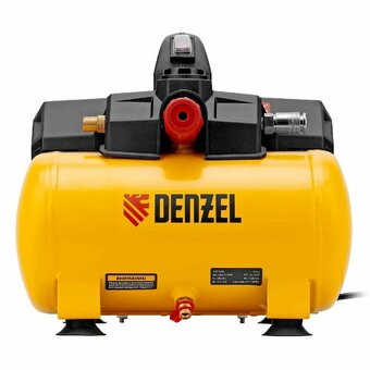  Компрессор поршневой Denzel DLS750/6 (58019) желтый/черный 