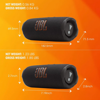  Портативная акустическая система JBL Flip 7 Black/Orange 