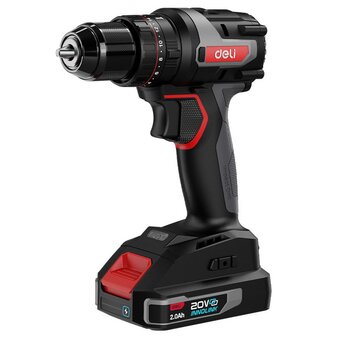  Дрель-шуруповерт Deli CZ20-1D2 черный 