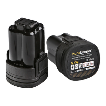  Дрель-шуруповерт Hanskonner Platinum HCD1645SC 2x2.0Ач 