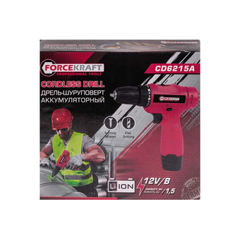  Дрель-шуруповерт ForceKraft FK-CD6215A 