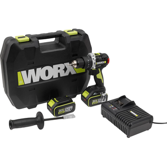  Дрель-шуруповерт WORX Professional WU373.2 ударная 2АКБ+ЗУ 