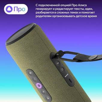  Умная колонка ЯНДЕКС Стрит Алиса YNDX-00030GRN зеленый 