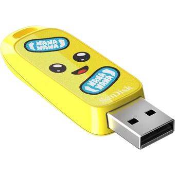  USB-флешка SanDisk Fortnite, Peely Edition 64Gb (SDCZIF-064G-G46), USB3.2, жёлтая 