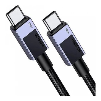 Кабель UGREEN L512 (45065) USB-C 2.0 to USB-C 2.0 PD Fast Charging 5A Cable 3m Black/Gray 