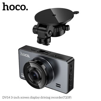  Видеорегистратор HOCO DV14 3-inch screen display 720P серый 