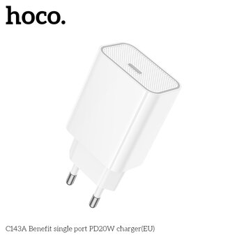  СЗУ HOCO C143A Benefit single port PD20W белый 