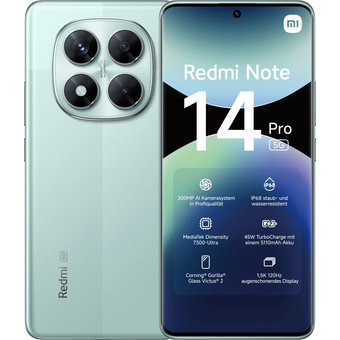  Смартфон Xiaomi Redmi Note 14 Pro 5G 8+256Gb зеленый MZB0INLRU 