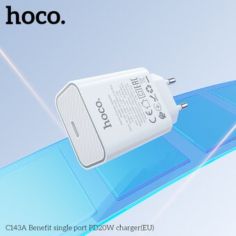  СЗУ HOCO C143A Benefit single port PD20W белый 