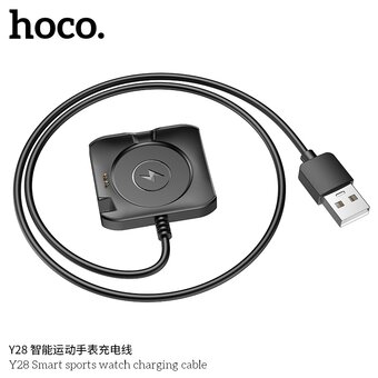  Беспроводное ЗУ HOCO Y28 Smart sports watch charging cable черный 
