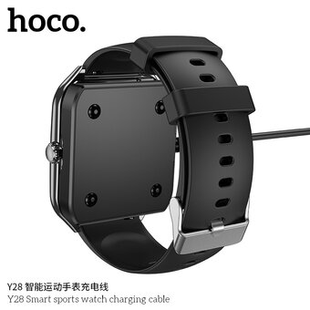  Беспроводное ЗУ HOCO Y28 Smart sports watch charging cable черный 