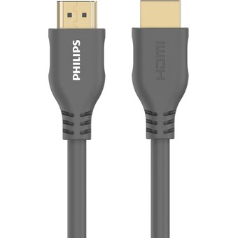  Кабель HDMI Philips SWV7130C/56 2.1 Ultra High Speed HDMI (R) 28AWG OD6.5mm 3M, Gray 