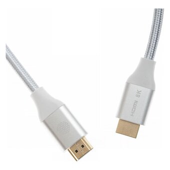  Кабель аудио-видео Cactus CS-HDMI.2.1-3 HDMI(m)/HDMI(m) 3м позолоч.конт. серебристый 