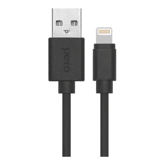  Дата-кабель PERO DC-03 8-pin Lightning, 2А, 2м черный 