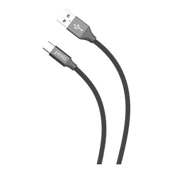  Дата-кабель PERO DC-02 Type-C, 2А, 1м черный 