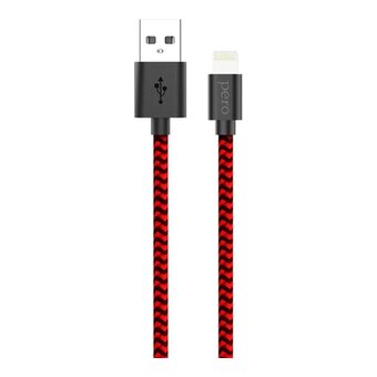  Дата-кабель PERO DC-04 8-pin Lightning, 2А, 2м Red-black 