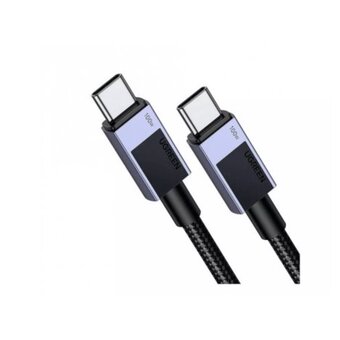  Кабель UGREEN L512 (35985) USB-C 2.0 to USB-C 2.0 PD Fast Charging 5A Cable 0.5m Black/Gray 