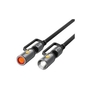  Кабель ACEFAST AF-J4-BK Multi-Function Charging Data Cable USB-C+ Led Light + Cigarette Lighter Black 