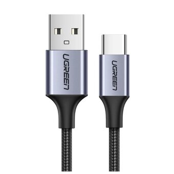  Кабель UGREEN US288 60127 USB-A 2.0 to USB-C Cable Nickel Plating Aluminum Braid 1.5m Black 