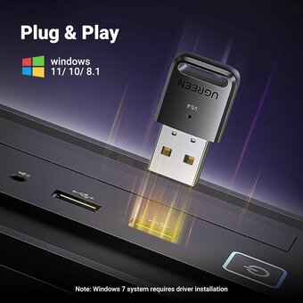  Адаптер UGREEN CM748 (35058) USB-A Bluetooth 5.4 Adapter Black 