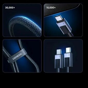  Кабель UGREEN L513 (45067) Type C 2.0 Male To Type C 2.0 Male Charging&Data Cable(240W Max) 1m Black 
