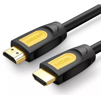  Кабель UGREEN HD101 10115 HDMI Male To Male Round Cable 1m Yellow/Black 