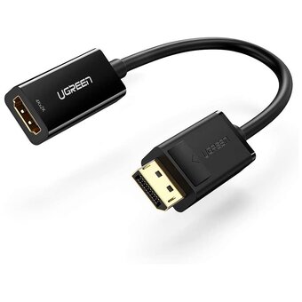  Конвертер UGREEN MM137 (40363) DP to HDMI Female Converter 4K*2K 30Hz Black 