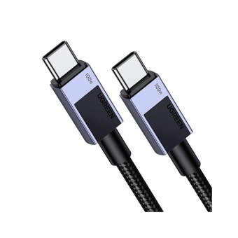  Кабель UGREEN L512 (45064) USB-C 2.0 to USB-C 2.0 PD Fast Charging 5A Cable 2m Black/Gray 