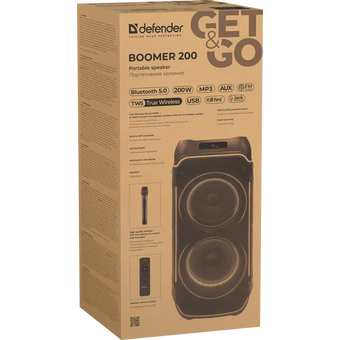  Портативная колонка DEFENDER Boomer 200 65201 