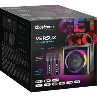  Портативная колонка DEFENDER Versuz 15Вт 65088 