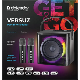  Портативная колонка DEFENDER Versuz 15Вт 65088 